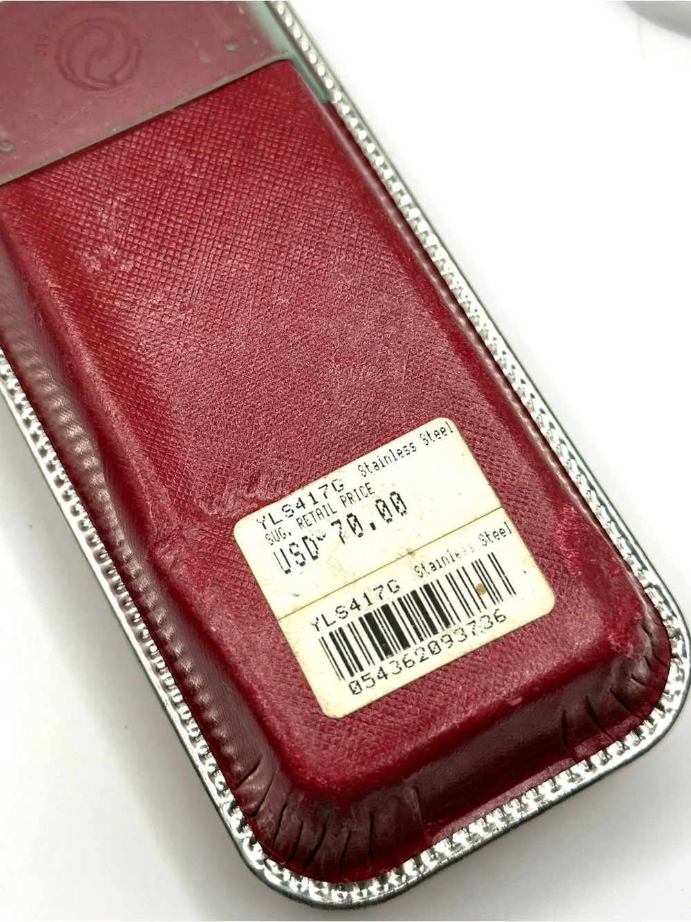 new in box red pillow swatch irony